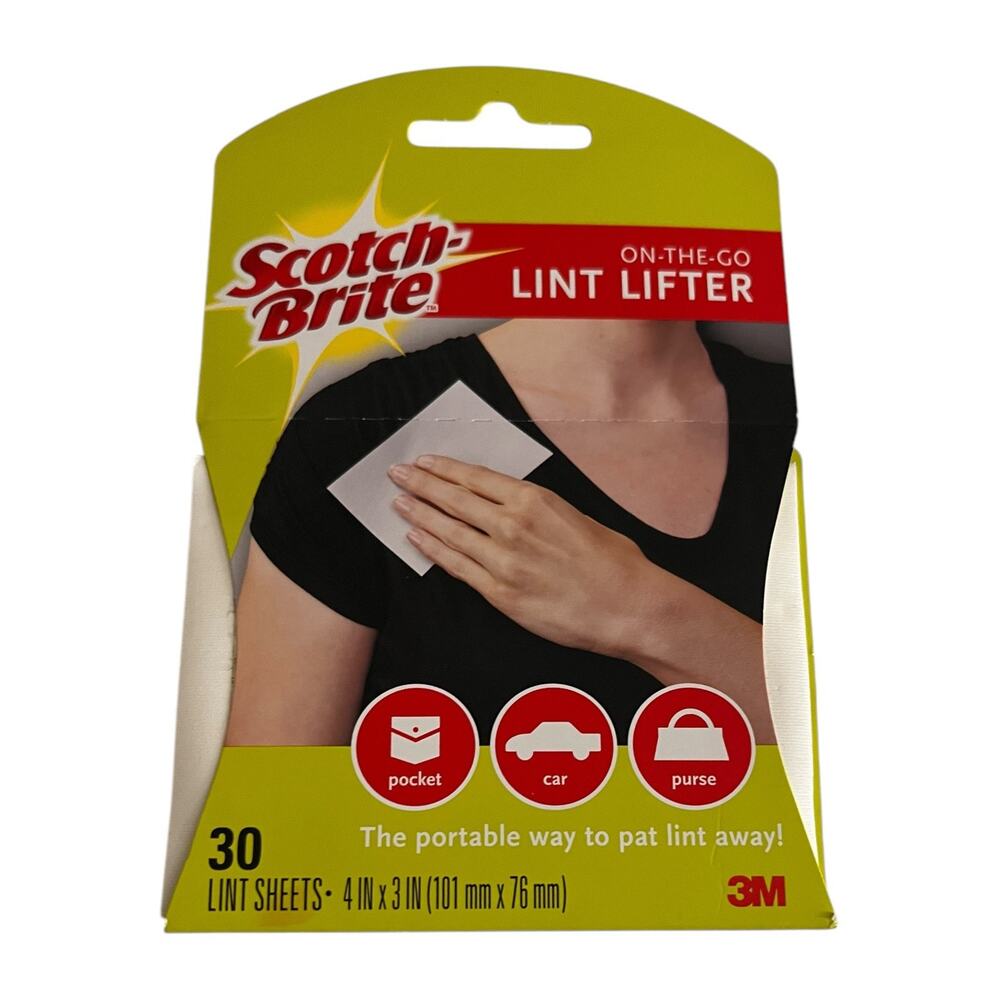 Scotch Brite Lint Lifter 30 Individual Portable Lint Removal Sheets Discontinued